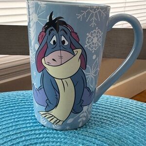 Disney Store Eeyore Mug Winter Christmas Holiday